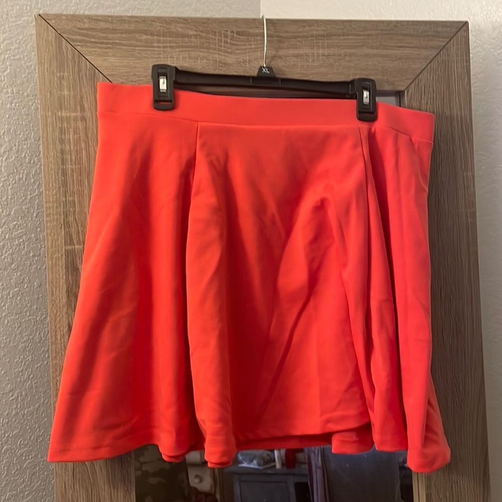Peach skater skirt